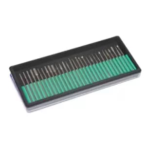 Image of Silverline Diamond Burr Set 30pce - 2.35mm Mandrel