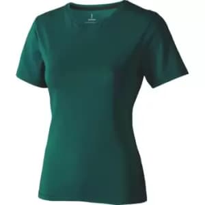 Image of Elevate Womens/Ladies Nanaimo Short Sleeve T-Shirt (XXL) (Forest Green)