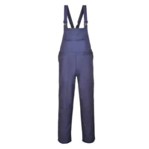 Image of Biz Flame Mens Pro Flame Resistant Bib and Brace Navy 2XL