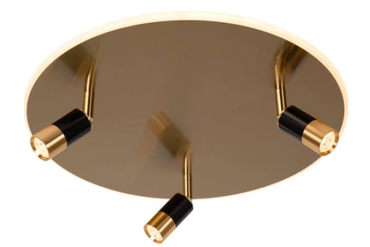 Image of Lucide 'JUBEL' Stylish Tiltable Dimmable LED Decorative Flush Ceiling Light Yellow