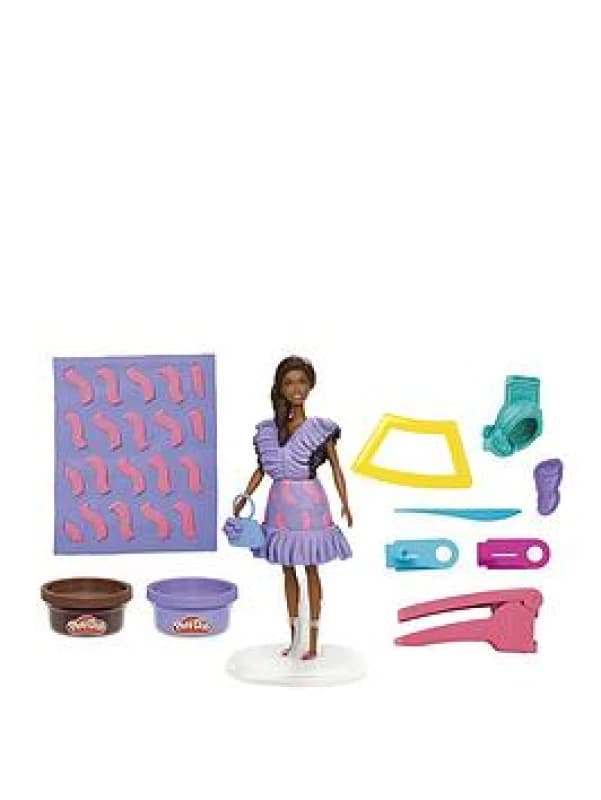 Image of Play-Doh Barbie Fashionista Ruffles Doll Set PD Barbie Fasionista