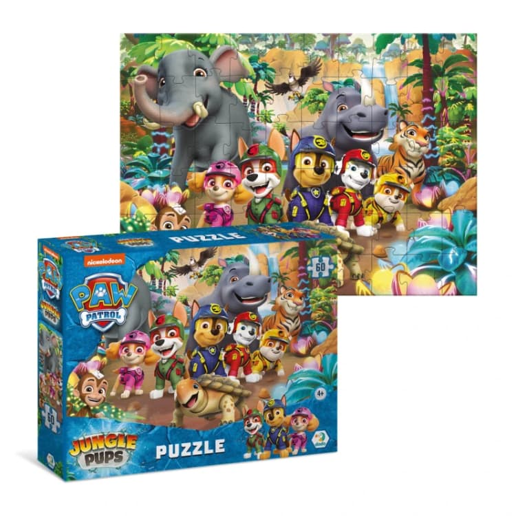 Image of DODO Paw Patrol Puzzle - Jungle Pups 60 Pieces - Multi Multi One Size