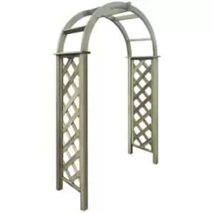 Image of Trellis Arch Green Impregnated Pinewood - Brown - Vidaxl