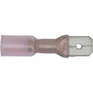 Image of Genuine SEALEY RTSPM25 Heat Shrink Push-On Terminal 6.3mm Male Red Pack of 25