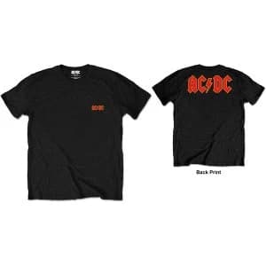 Image of AC/DC - Logo (Front and Back) Mens X-Large T-Shirt - Black