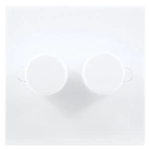 Image of BG Double Dimmer Switch 2 Gang 2 Way 400W - White