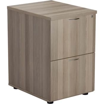 Image of 2 Drawer Filing Cabinet - Grey Oak