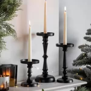 Image of Crossland Grove Pensford Candlestick Black Large