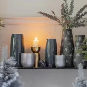 Image of Gallery Interiors Set of 2 Candle Holder Perlan / Ice Blue / Small