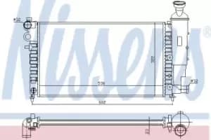 Image of 61276 Nissens Radiator engine cooling