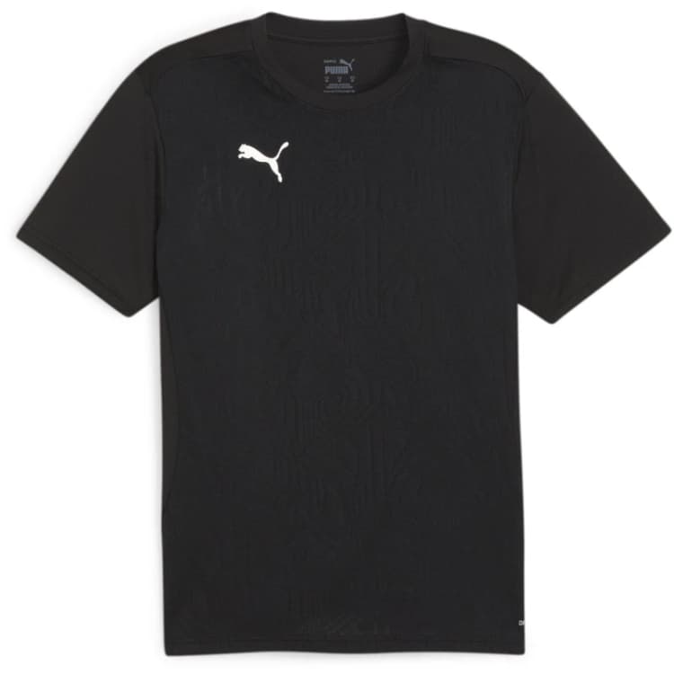 Image of Puma Mens Teamfinal Training Short-Sleeve Performance T-Shirt Black/Si male 2XL