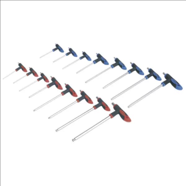 Image of Genuine SEALEY AK7147 T-Handle TRX-Star & Hex Key Set 16pc