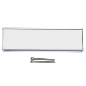 Image of BQ Silver Chrome Effect Letter Plate H76mm W250mm