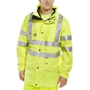 Image of BSeen High Visibility Carnoustie Jacket Small Saturn Yellow Ref CARSYS