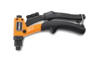 Image of Beta Tools 1741U Ultra Compact Riveting Pliers Adjustable Force 4 Nozzles 200mm