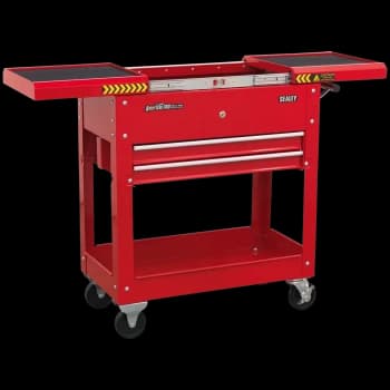 Image of Sealey Mobile Steel Tool & Parts Trolley Red