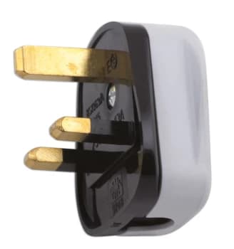 Image of High Impact White Plug Tops 13-Amp Pack 10 Connect 30676