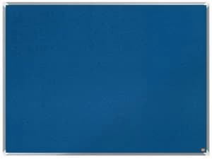 Image of Nobo Premium Plus Blue Felt Notice Board 1200x900mm