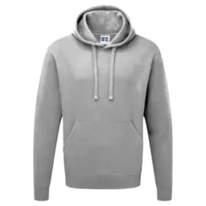 Image of Russell Mens Authentic Hooded Sweatshirt / Hoodie (M) (Light Oxford)