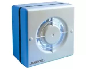Image of Manrose 100mm (4inch.) 12V Low Voltage Automatic Window Extractor Fan - WF100ALV