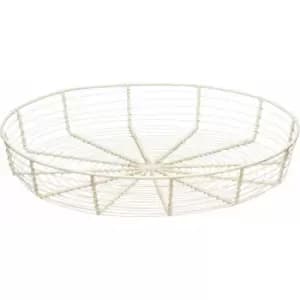 Image of Cream Wire Bread Basket - Premier Housewares