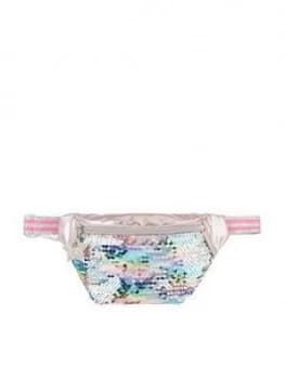 Image of Accessorize Girls Glitter Sequin Belt Bag - Multi