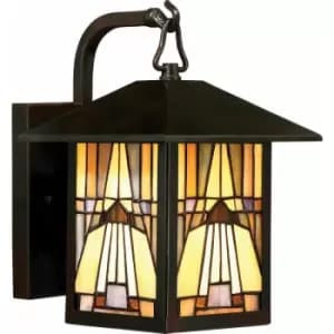 Image of Loops - Outdoor IP44 Wall Light Valiant Bronze LED E27 60W d02237