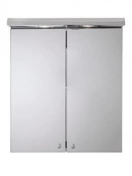 Image of Croydex Shire Double Door Illuminated Bathroom Wall Cabinet