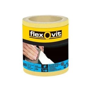 Image of Flexovit High-Performance Sanding Roll 115mm x 5m Fine 120G