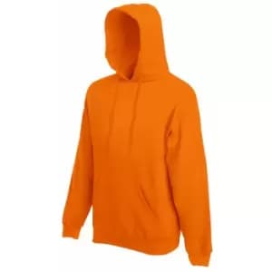 Image of Fruit Of The Loom Mens Hooded Sweatshirt / Hoodie (L) (Orange)