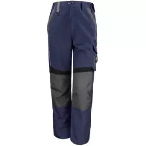 Image of Result Mens Technical Work Trousers (Reg 32" Leg) (36) (Navy/Black)