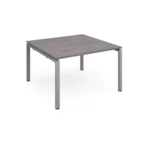 Image of Dams MTO Adapter Square Boardroom Table 1200mm x 1200mm - Silver Frame, Beech To
