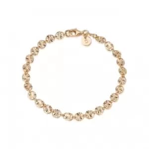 Image of Treasures Sunburst Chain 18ct Gold Plated Bracelet TBR04_GP