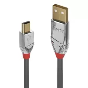 Image of Lindy 7.5m USB 2.0 Type A to Mini-B Cable, Cromo Line