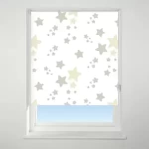 Image of Universal Patterned Twinkle Twinkle Neutral Blackout Roller Blind Natural