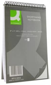 Image of Q Connect Shorthand Notebook 150lf - 10 Pack
