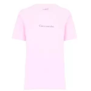 Image of Daisy Street Can U Not Tee - Pink
