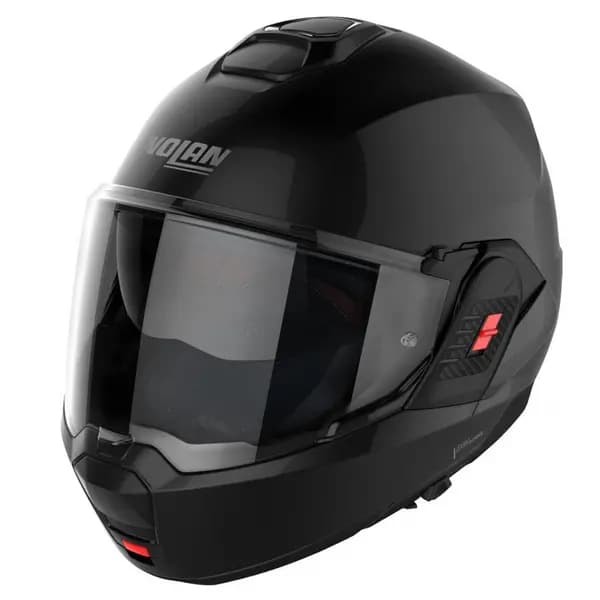 Image of Nolan N100-6 Classic N-COM 010 Flat Black Modular Helmet Size XXS