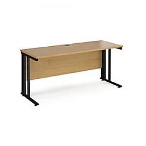 Image of Maestro 25 Cable Managed Desk with Depth of 600 mm White