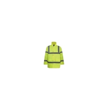 Image of Hi-vis Waterproof Coat CL3 (EN20471) Orange - 2XL - Sitesafe