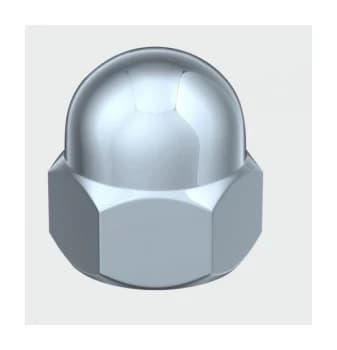 Image of ND10Z Hex Dome Nut DIN 1587 BZP M10 Box of 100 - Timco
