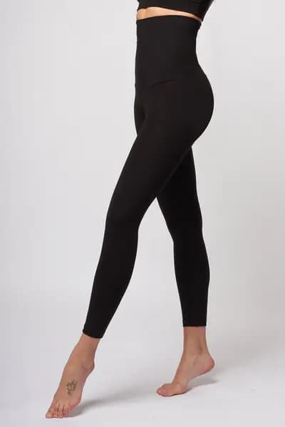 Image of TLC Sport High Tummy Control Extra Strong Compression Leggings SHORT Black