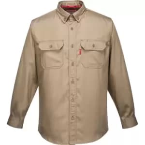 Image of Portwest FR89 Bizflame Shirt 88/12 Khaki 2XL