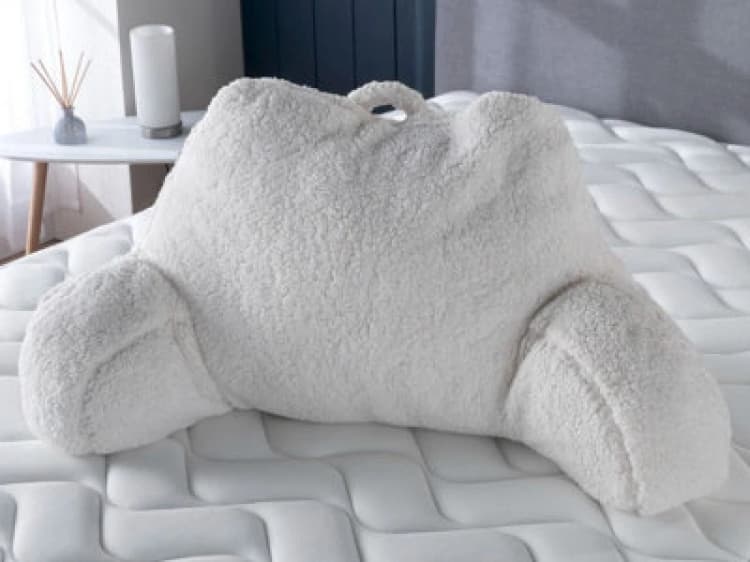 Image of Snuggle Beds Cuddle Cushion - Super Soft - Phone Pocket - Cosy Armrests - Handy Handle
