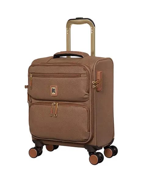 Image of IT Luggage Enduring Underseat Tan Suitcase