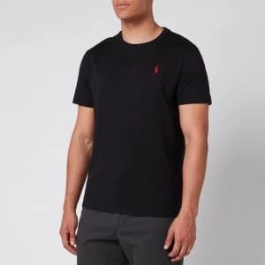 Image of Polo Ralph Lauren Mens Custom Slim Fit Cotton T-Shirt - Black - L