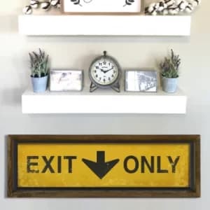 Image of KZM407 Brown Black Yellow Decorative Framed MDF Painting