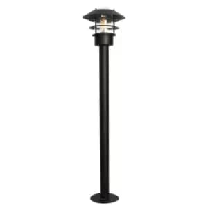 Image of Outdoor IP44 Bollard Light Black LED E27 60W Bulb Outside External Exterior
