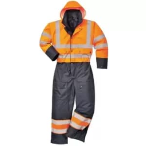 Image of Portwest S485YBR7XL - sz Hi-Vis Contrast Coverall - Lined - Yellow/Black