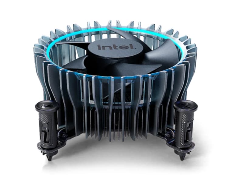 Image of Intel Laminar RM1 Processor Air cooler Black. Blue